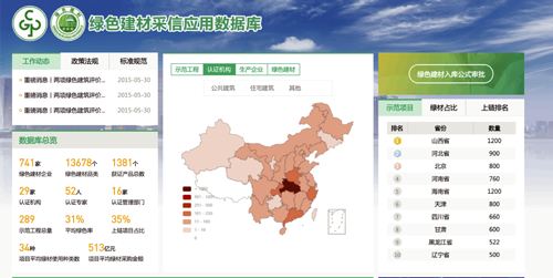 绿色建材采信应用数据库